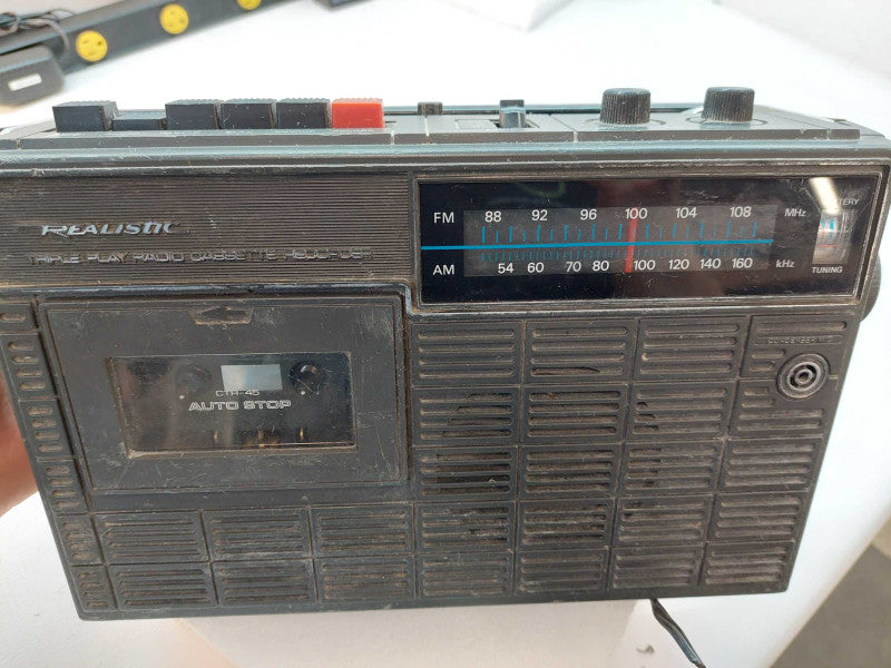 Realistic Tripple Play Radio Cassette Recorder Model: CTR-45     14-830