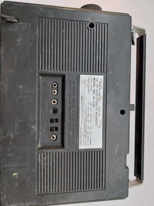 Realistic Tripple Play Radio Cassette Recorder Model: CTR-45     14-830