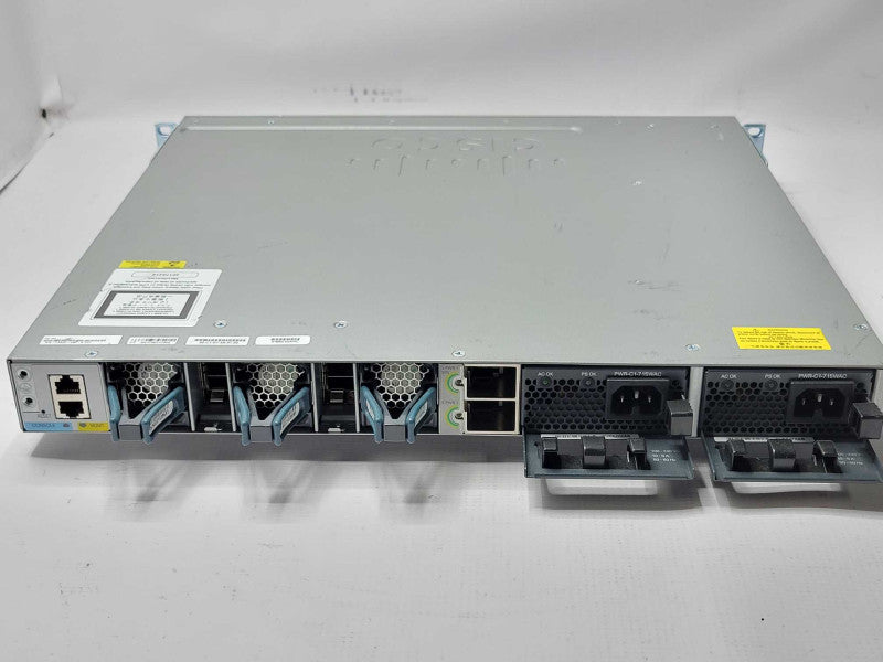 CISCO WS-C3850-48P-S 48 Port PoE IP Base, 2x PSU, C3850-NM-4-1G Q_