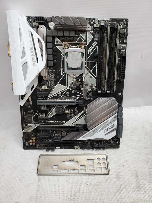 Asus Prime Z370-A with Intel i7-8700 @ 3.20 ghz , 16gb ddr4 No Heatsink