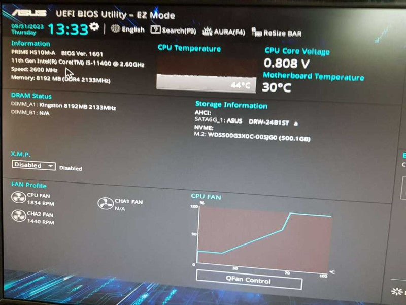 ASUS PRIME H510M - A CUSTOM PC  i5 - 11400 @ 2.60GHz 8GB DDR4 Ram