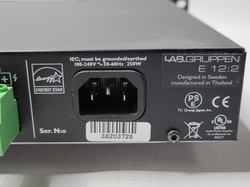 LAB GRUPPEN E SERIES 12:2 1200W 2-CHANNEL AMPLIFIER  Q_