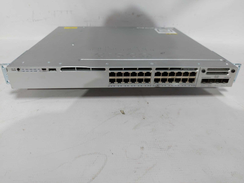 Cisco Catalyst 3850 24 PoE+ WS-C3850-24P-S V08 Gigabit 24x ports - fact reset #