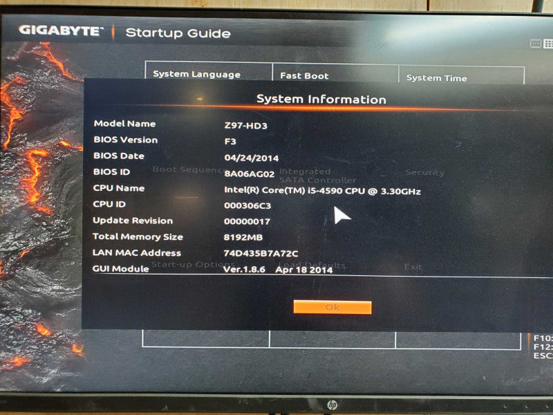 Custom PC -Intel i5-4590 @ 3.30 GHZ 8GB DD3 500W PSU