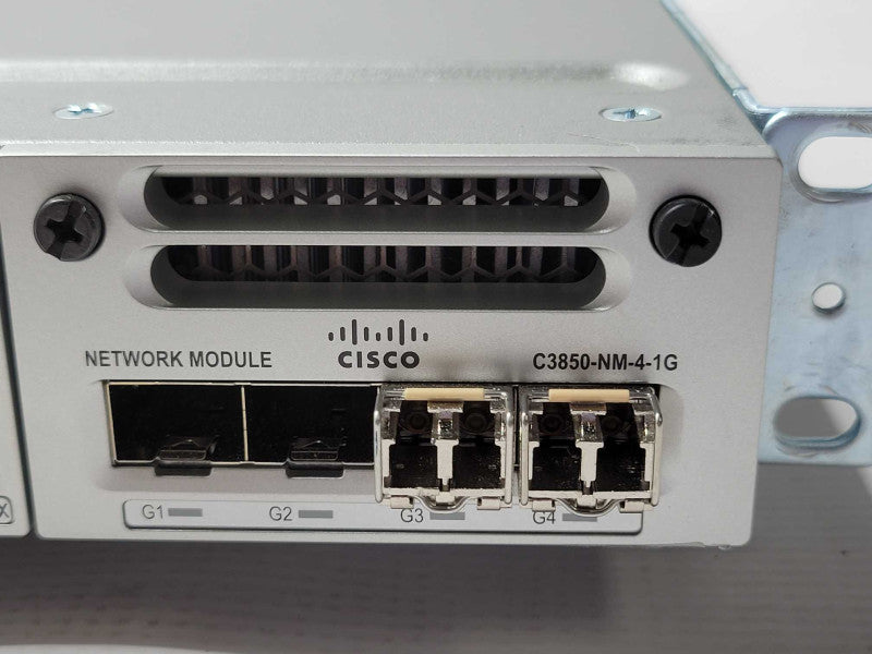 Cisco WS-C3850-24P-S 24 Port PoE Gigabit IP Base Switch 2x PSU C3850-NM-4-1G _