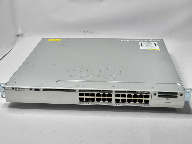 Cisco WS-C3850-24P-S 24 Port PoE Gigabit IP Base Switch 1x PSU Q_