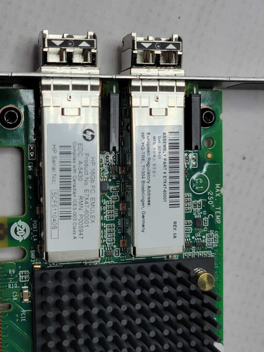 HP E7X47A 3PAR STORESERV 7000 2PORT 16GB - 786037-001, E7X47-60001 Card Q_