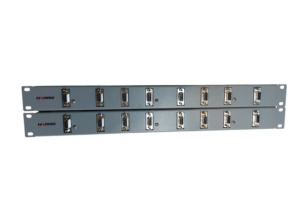 Lot 2x HARRIS 500613-00 8-port TransferPanel