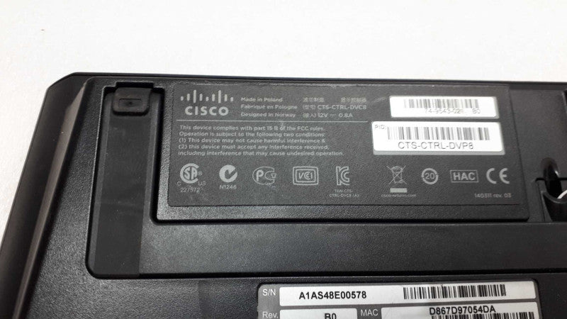 Cisco CTS-CTRL-DVC8 Touch 8\\" Control Device for Telepresence EX90 &