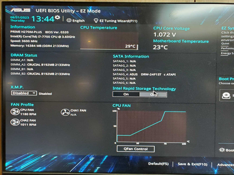 Custom PC - Intel i7-7700 @ 3.60 GHZ 16GB DDR4 430W PSU (READ)