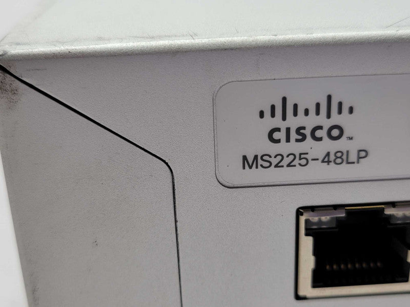 Cisco Meraki MS225-48LP-HW UNCLAIMED Gigabit PoE Switch _