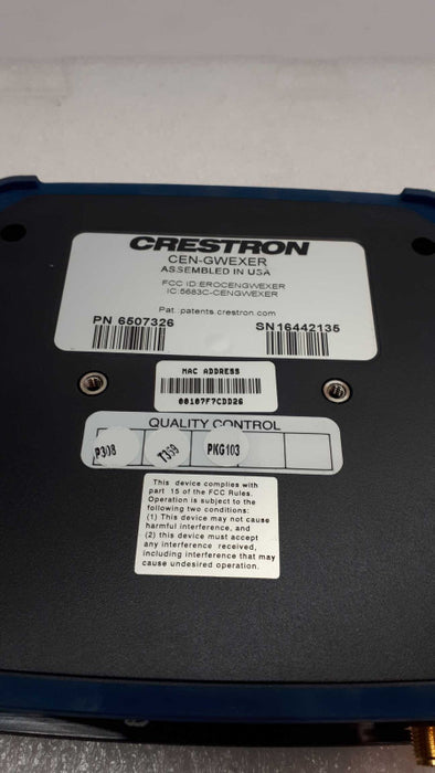 Crestron CEN-GWEXER multi-functional two-way RF wireless gateway  &