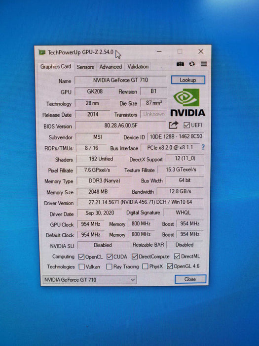 Nvidia GT 710 2gb