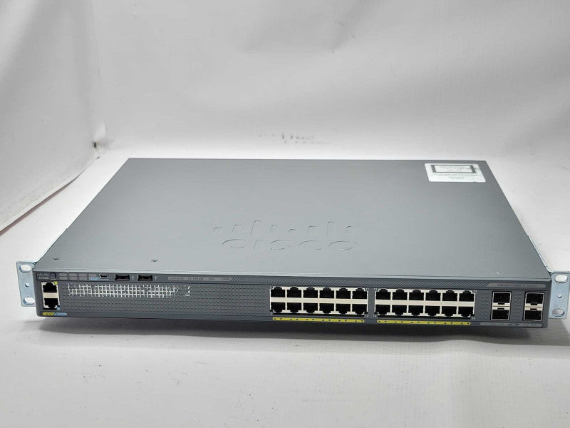 CISCO WS-C2960X-24PS-L V02 24x Gig PoE & 4x 1GB SFP Managed Switch _