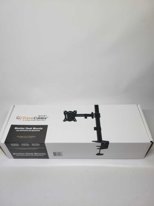 Full Motion Single Monitor Desk Mount for 13\\"-27\\" Monitors - PrimeCables Q
