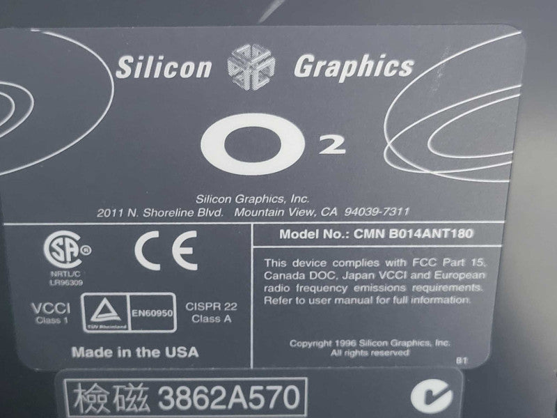 Vintage Silicon Graphics O2 Workstation Desktop Computer, READ _