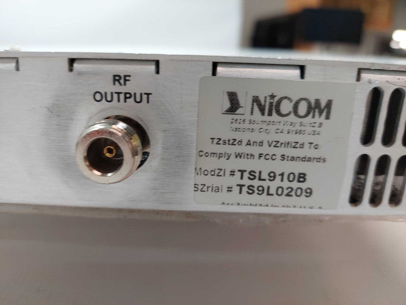 Nicom STL Reciever Model: RSL 900 Rack Mountable