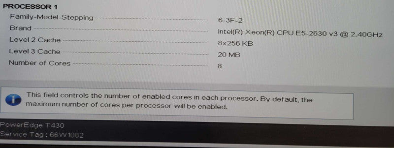 DELL PowerEdge T430 Intel Xeon E5-2630 v3 @2.40GHz 32GB RAM !