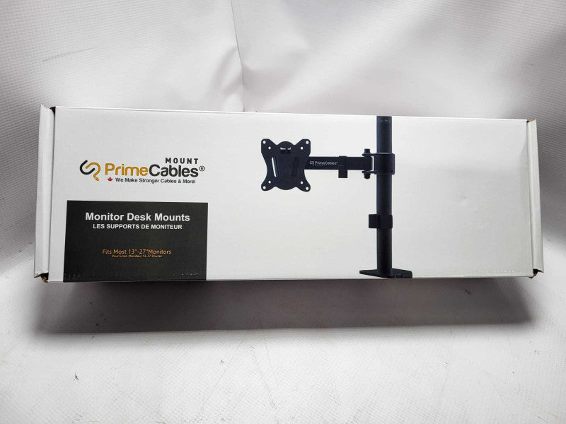 PrimeCables Single Monitor Desk Mount for 13\\"-27\\" Monitors Open Box Q$