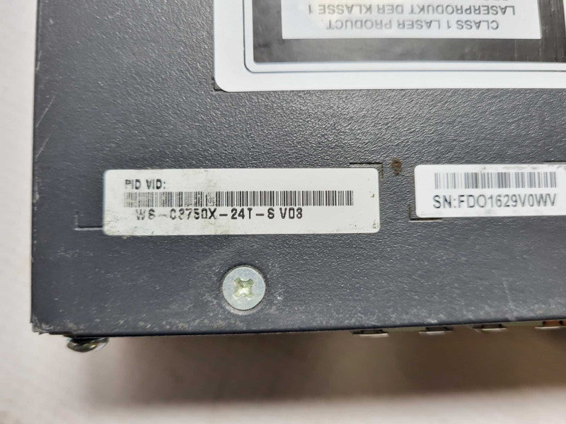 Cisco WS-C3750X-24T-S Network Switch 24 Port Gigabit Ethernet Base-T $