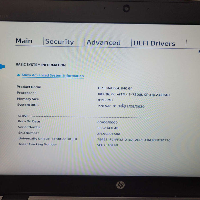 HP EliteBook 840 G4 14\\" FHD Core i5-7300U 8GB 256GB SSD !