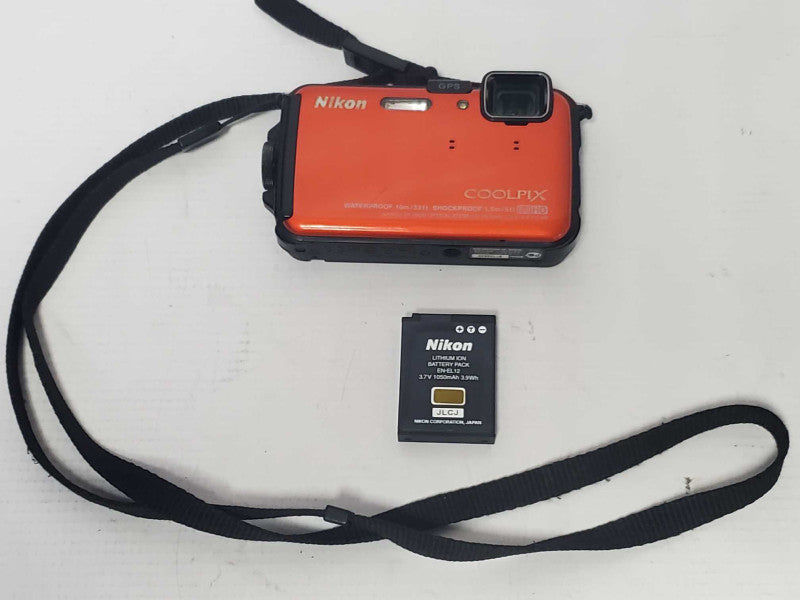 Nikon CoolPix AW100 16.0 Digital Camera Waterproof 10m/33ft |