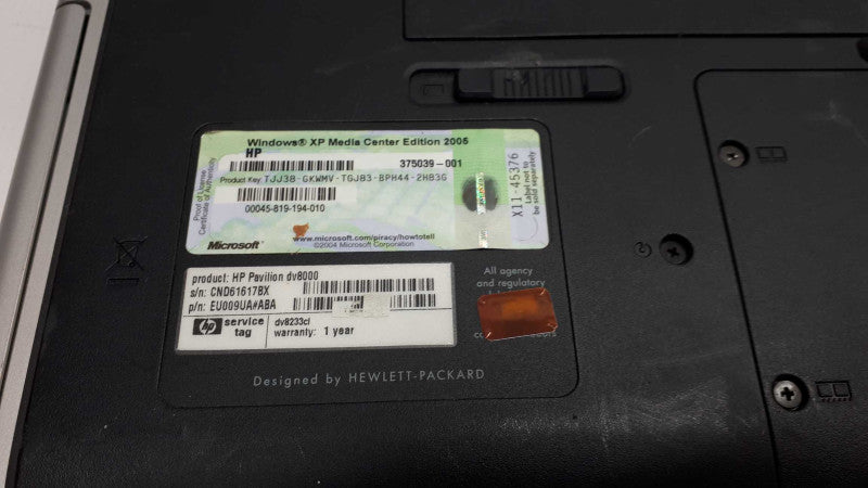HP Pavilion dv8000 Laptop 17\\" LCD Vintage &