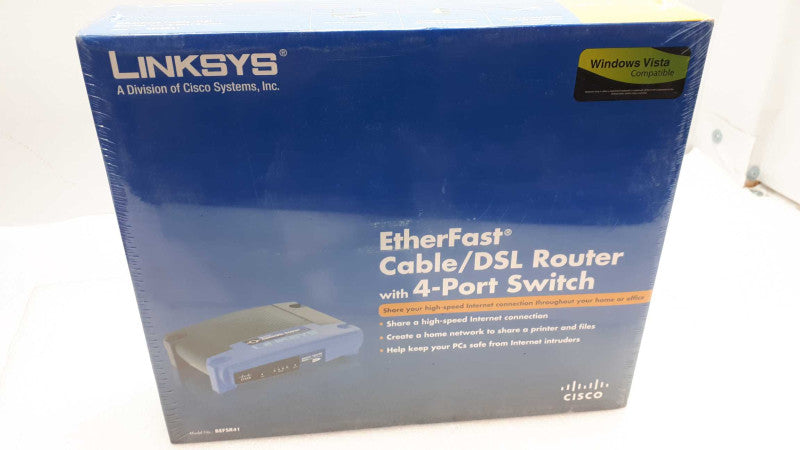 Linksys BEFSR41 4-Port 10/100 New &