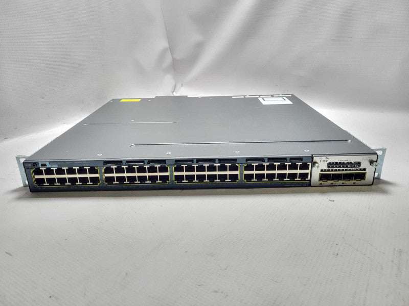 Cisco WS-C3560X-48PF-L 48 Port PoE+ Gigabit Switch with C3KX-NM-1G Module Q$