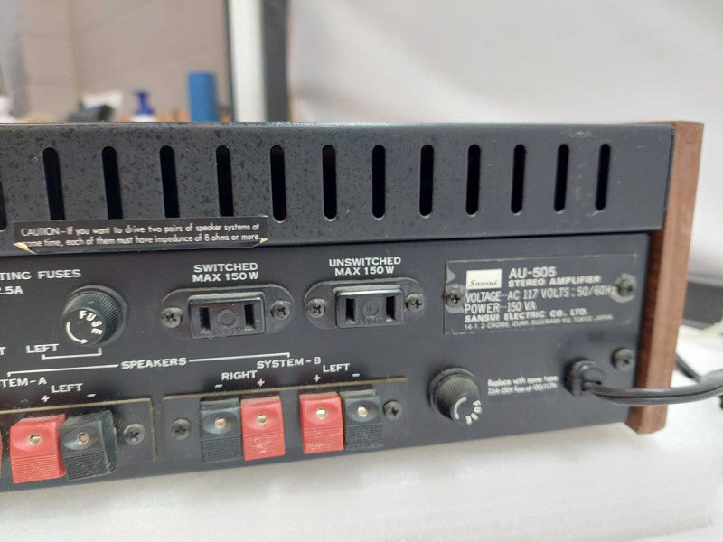Sensui Solid State Stereo Amplifier  Model: AU-505 Made in Japan
