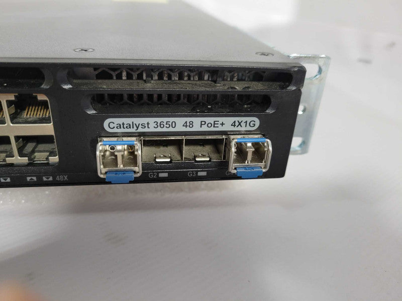 Cisco Catalyst 3650 48 Port PoE+ 4x1G IP Base Switch WS-C3650-48PS-S !