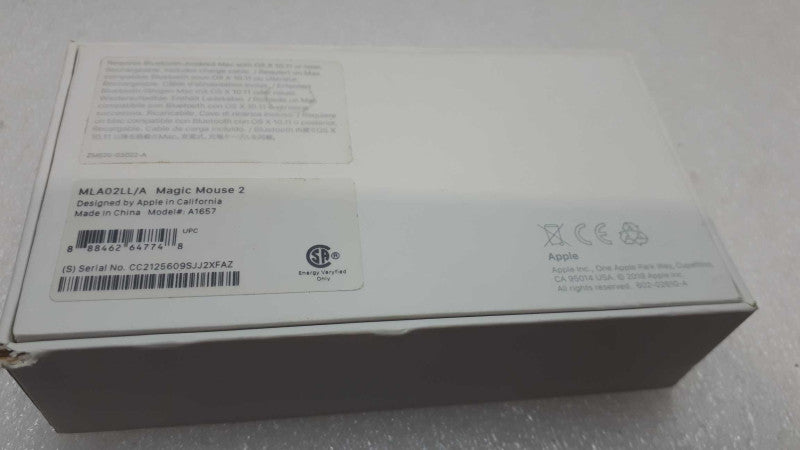 Apple Magic Mouse Mouse - white A1657 OPEN BOX &