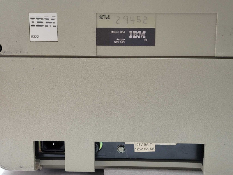 IBM Model 5322 1980 Vintage Computing, read _