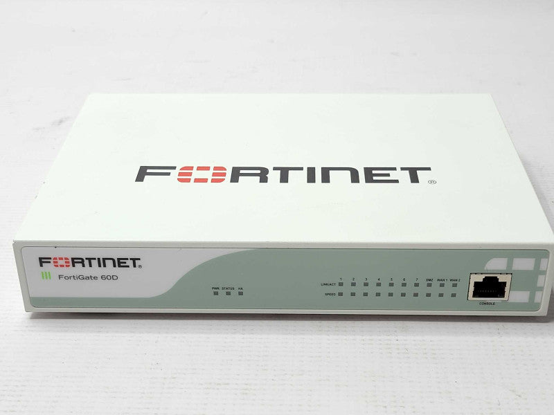 Fortinet FG-60D FIREWALL SECURITY APPLIANCE, READ _