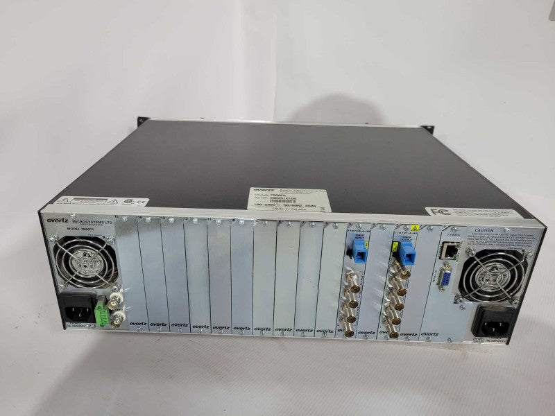 Evertz 7800FR 15-Slot MultiFrame With 2x Modules & 2x PSU *Read Module Info !