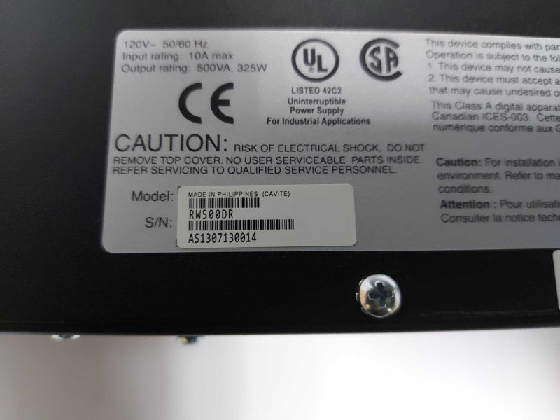 Allen Bradley RW500DR ups cat 1609-u500n - READ #