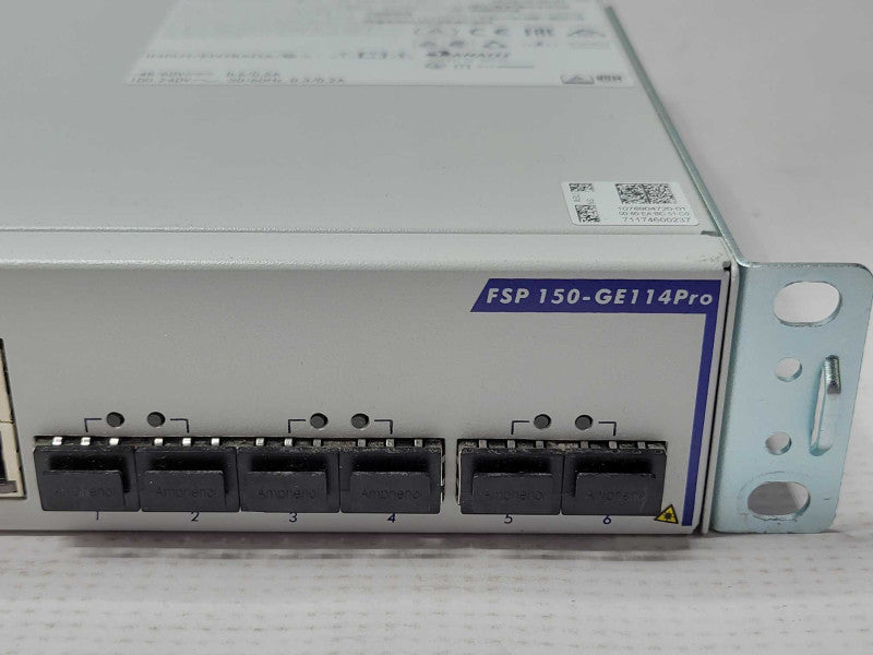 ADVA FSP 150-GE114Pro Network Carrier Ethernet Switch, READ _
