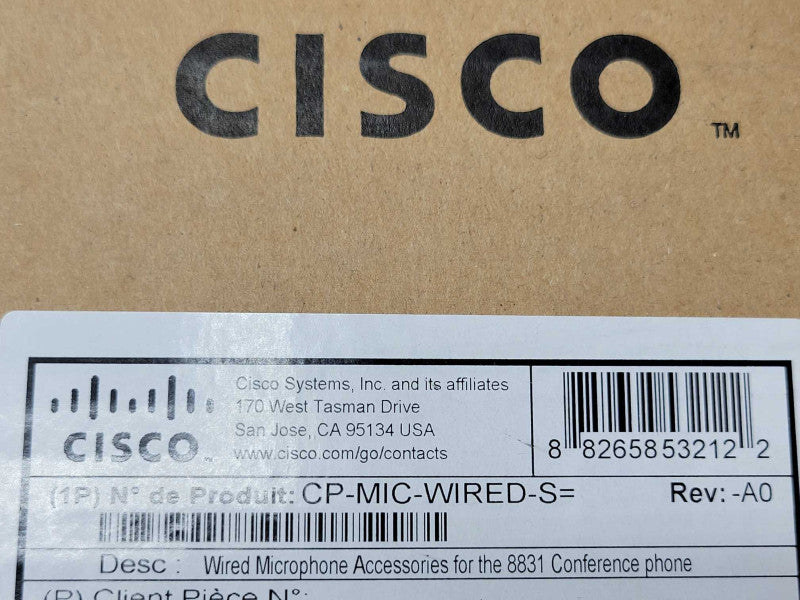 Cisco UC Phone CP-MIC-WIRED-S= wired microphone _
