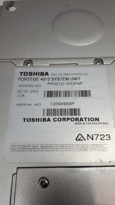 TOSHIBA PORTEGE  PP401C 1FCNP Vintage Laptop &