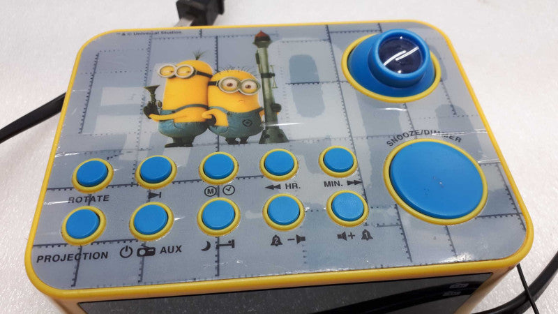 Despicable Me Minions Projection Clock AM/FM Radio Model CRP-3482M &