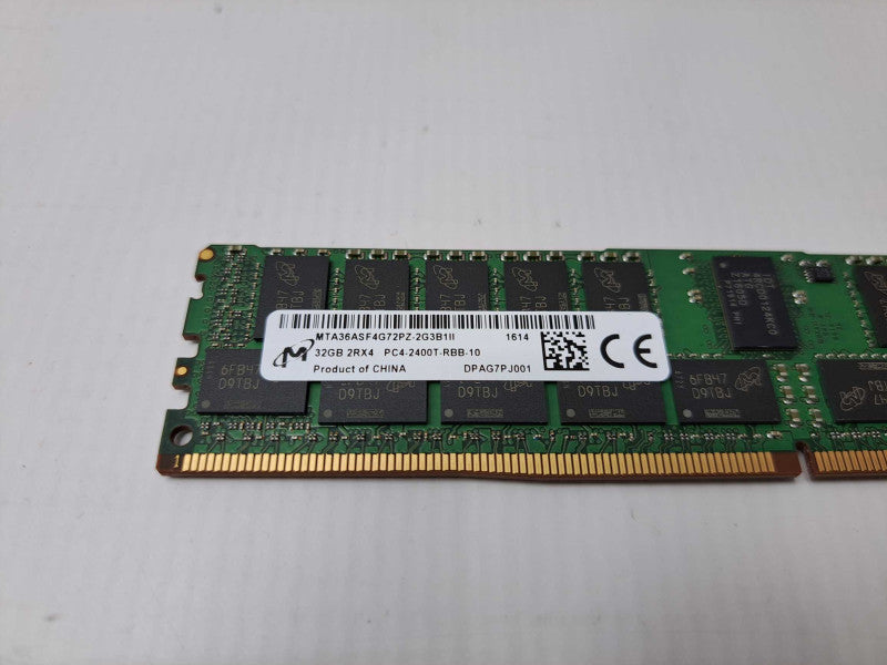 Micron 32GB 2Rx4 PC4-2400T-RBB-10 DDR4 Server Memory Q)