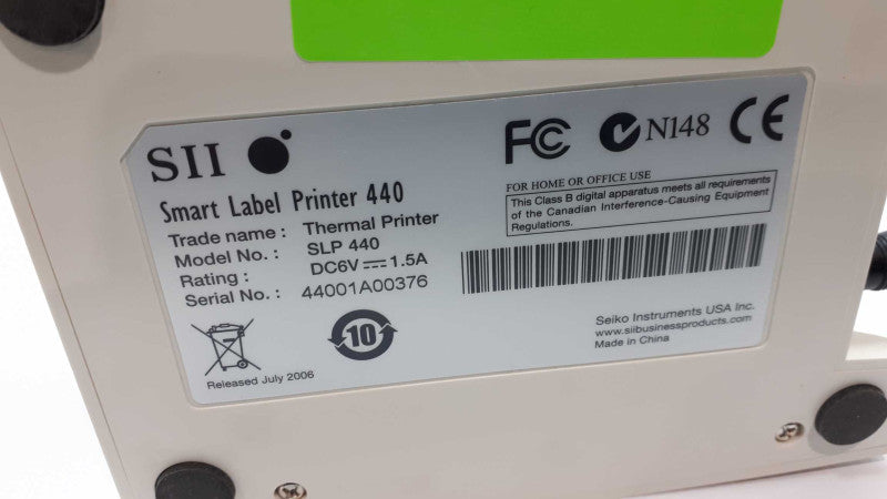 Seiko SII SLP-440 Smart Label Printer  &