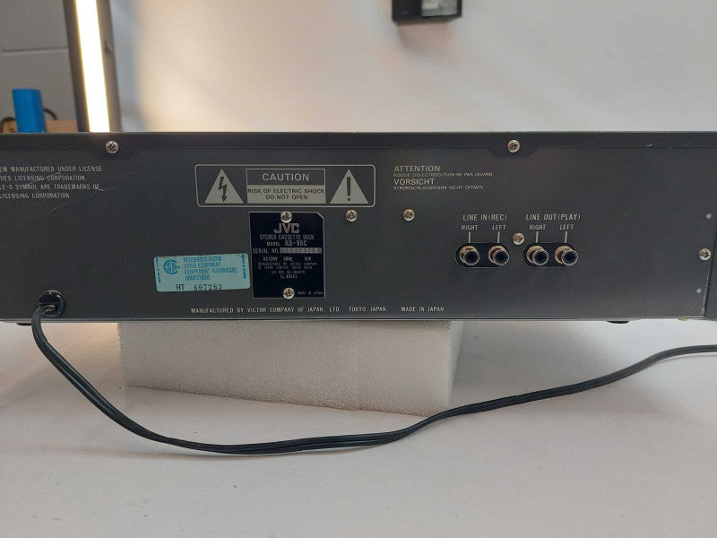 JVC Stereo Cassette Deck Model: KD -V6