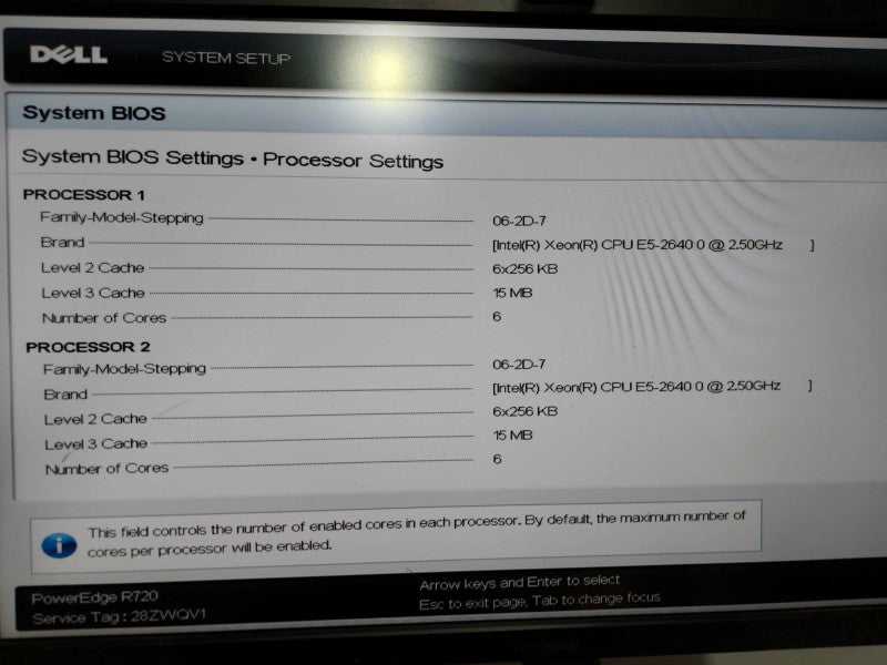 Dell Poweredge R720 2x Xeon E5-2640 @ 2.50ghz / 32gb ram / read #