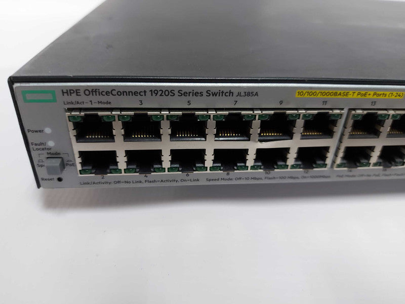 HPE OfficeConnect 1920s Series Gigabit PoE+ Switch JL385A #