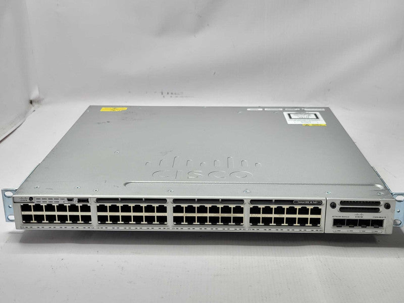 CISCO WS-C3850-48P-S 48 Port Gig PoE IP Base, 2x PSU, C3850-NM-4-1G, 2x PSU _