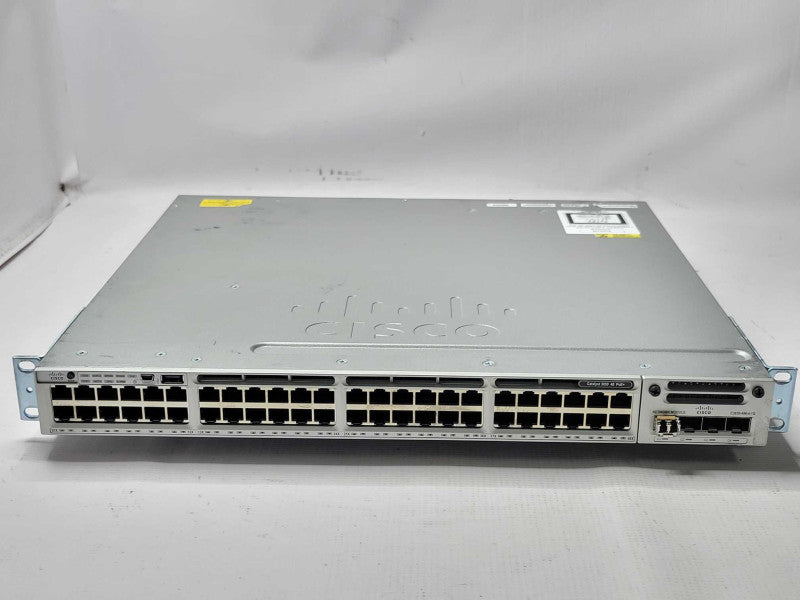 CISCO WS-C3850-48P-S 48 Port Gig PoE IP Base, 2x PSU, C3850-NM-4-1G, 2x PSU _