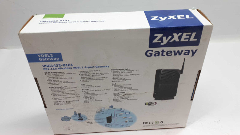 ZyXEL VSG1432 802.11n Wireless VDSL2 4-port Gateway New &