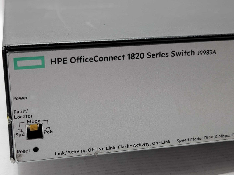 HPE OfficeConnect 1820 Series Gigabit PoE 24 Port Switch J9983A, READ _