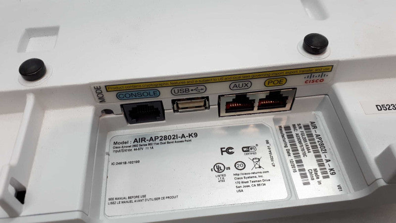 Cisco Aironet 2802I Wireless AP 802.11ac Wave 2 AIR-AP2802I-A-K9 &
